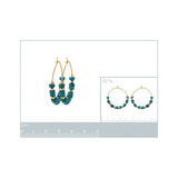 Boucles d'oreilles Jaspe bleu