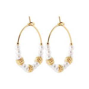 Boucles créoles avec perles