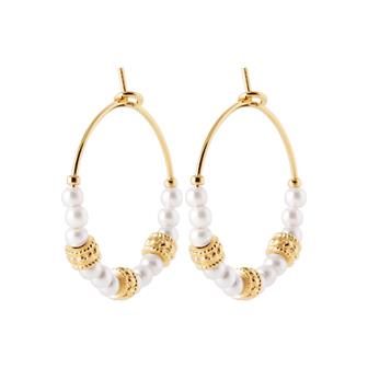 Boucles créoles avec perles