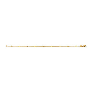 Bracelet en plaqué or Ameline