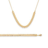 collier Laurier en plaqué or