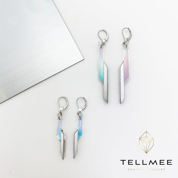 Boucles 3D2 Kids Argent/Irisé