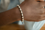Bracelet cuir et acier