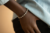 Bracelet cuir et acier