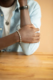 Bracelet cuir et acier