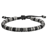 Bracelet cuir et acier