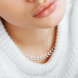 Collier Laurier Argent