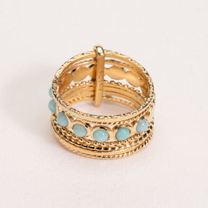 Bague Semainier Miranda Amazonite