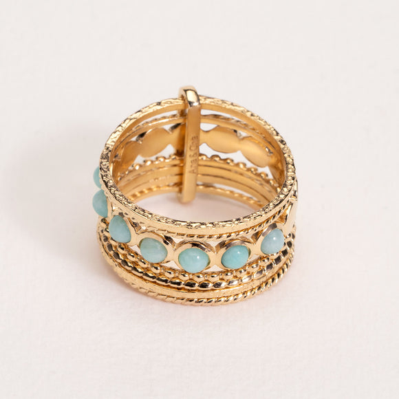 Bague Semainier Miranda Amazonite