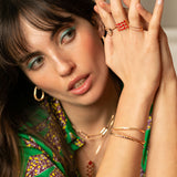 Bague Alba avec email rouge