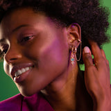 Bijou d'oreille double créoles Angel