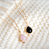 Pendentif Isaure avec Agate noire