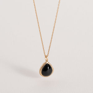 Pendentif Isaure avec Agate noire