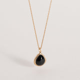 Pendentif Isaure avec Agate noire
