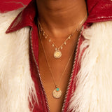 Médaille Jade en plaqué or