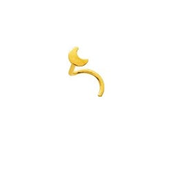 Piercing de nez lune en or jaune 392-159
