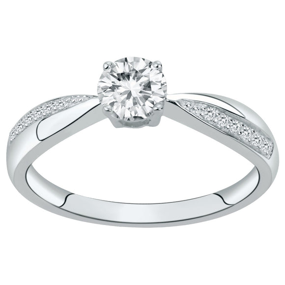 Bague solitaire accompagné Bénédicte