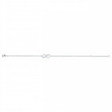Bracelet infini zirconium Argent 2