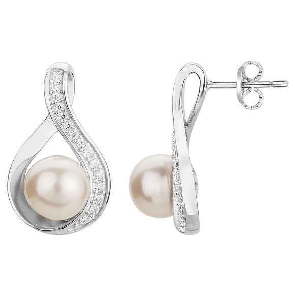 Boucles perles et zirconium