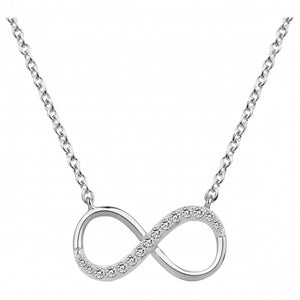 Collier infini zirconium Argent 2