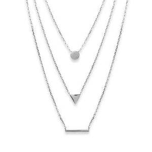 Triple collier en argent