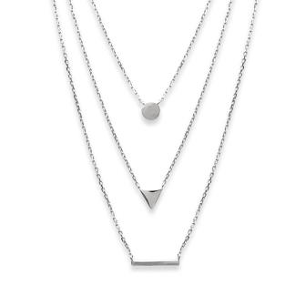 Triple collier en argent