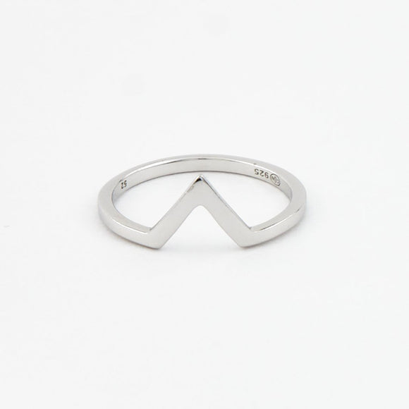 Bague V argent