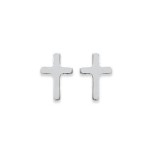 Boucles croix en argent