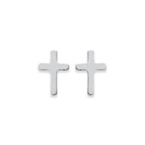 Boucles croix en argent