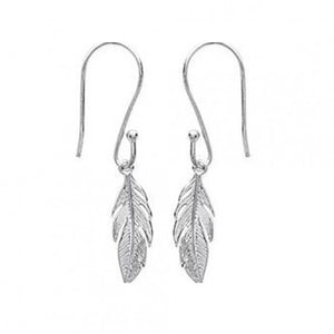 Boucles Plumes en argent