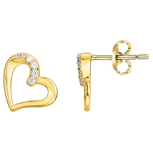 Boucles coeurs en plaqué or