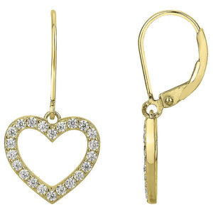 Boucles coeurs en plaqué or
