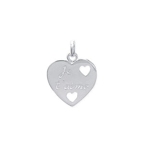 Pendentif Coeur "je t'aime"