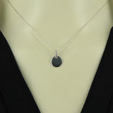 Mini pendentif rond en argent