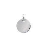 Mini pendentif rond en argent