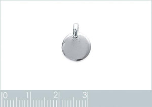 Mini pendentif rond en argent