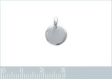 Mini pendentif rond en argent