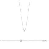 Collier ou bracelet Zirconium serti griffe