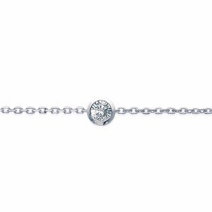 Bracelet zirconium clos Argent