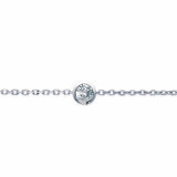 Bracelet zirconium clos Argent