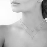 Collier double en argent