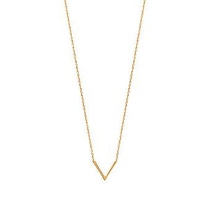 Collier V Plaqué or