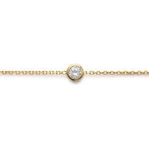Bracelet plaqué et zirconium clos