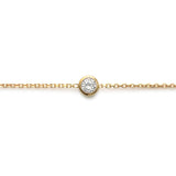 Bracelet plaqué et zirconium clos