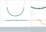 Bracelet jaspe bleu/vert