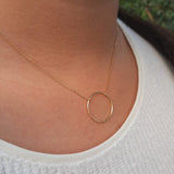 Collier Anneau or jaune 18 ct 353-34