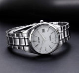 Radio pilotée Eco-Drive acier blanc