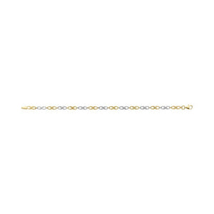 Bracelet infini bicolore en 9ct