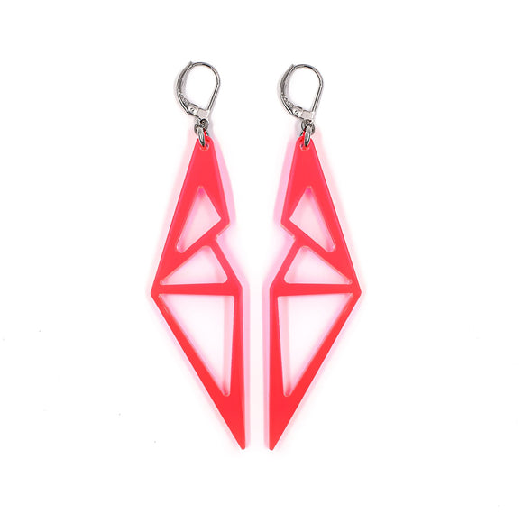 Boucles BAT Rose Fluo