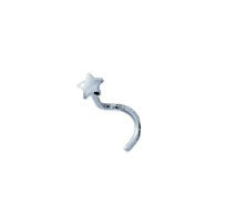 Piercing de nez étoile en or blanc 392-150